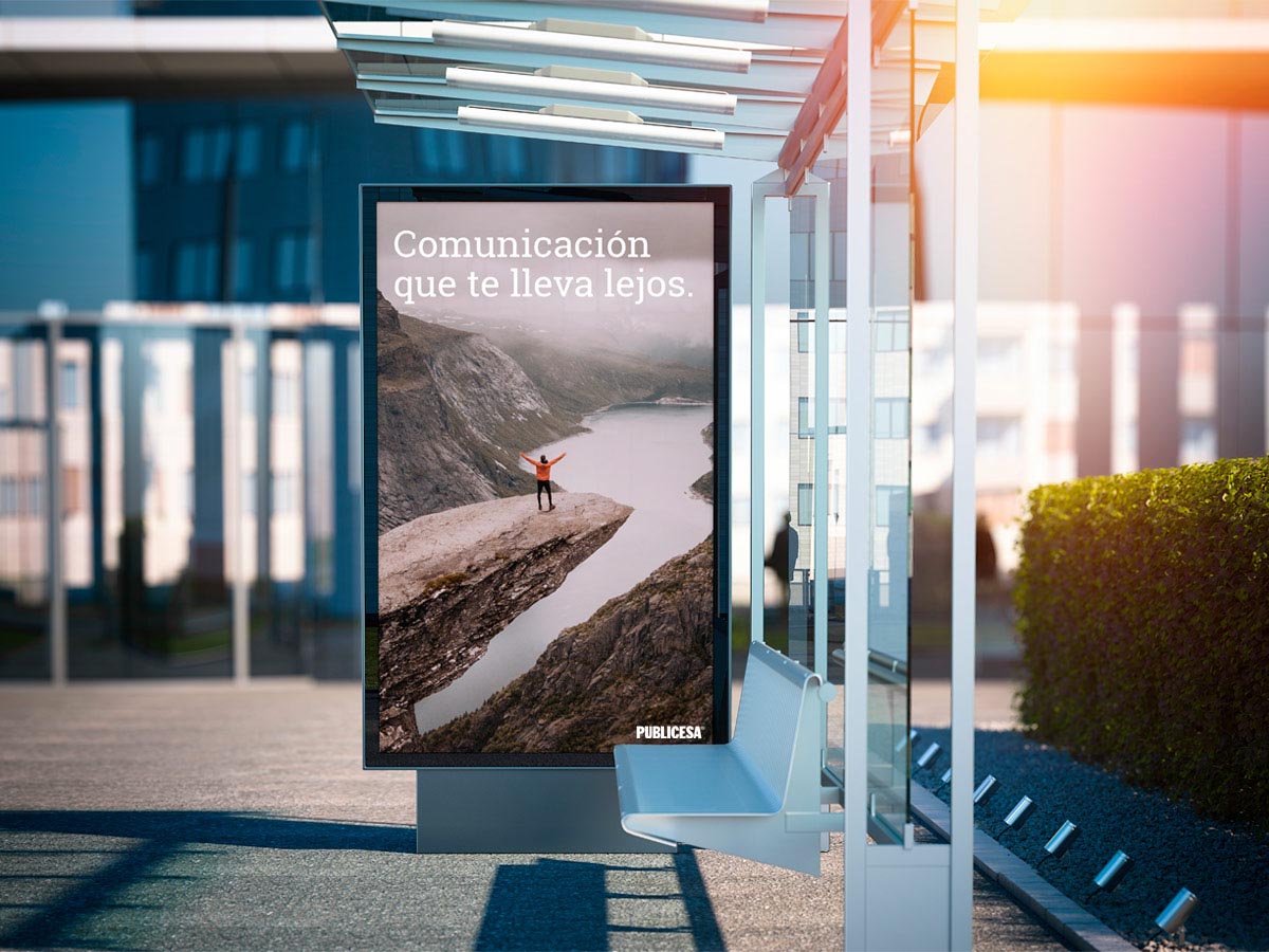 publicidad parada autobús